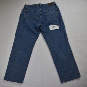 Vintage 90s Ralph Lauren Polo Sport Men's Jeans Logo Flag Size 38x32 Blue Denim